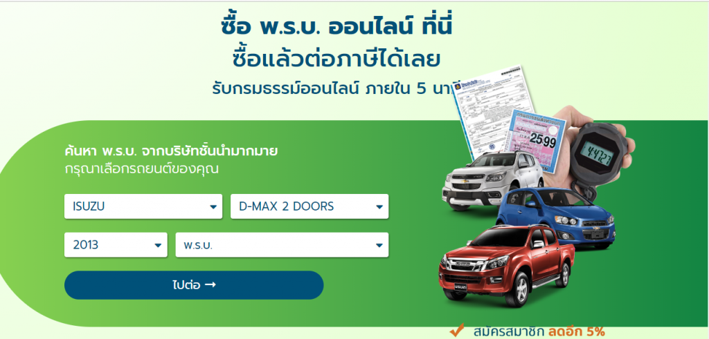 ทำพรบรถยนต์ราคาเท่าไหร่ วิธีการทำ พรบ รถยนต์ ออนไลน์