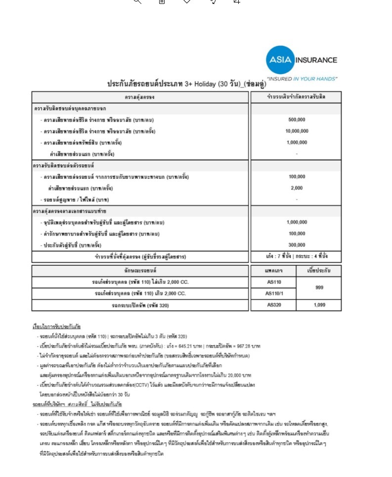 ประกันรถ 2+