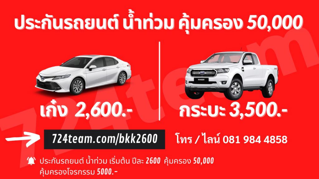 ประกันชั้น3คุ้มครองน้ำท่วม