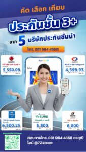 ประกันรถยนต์ 3+