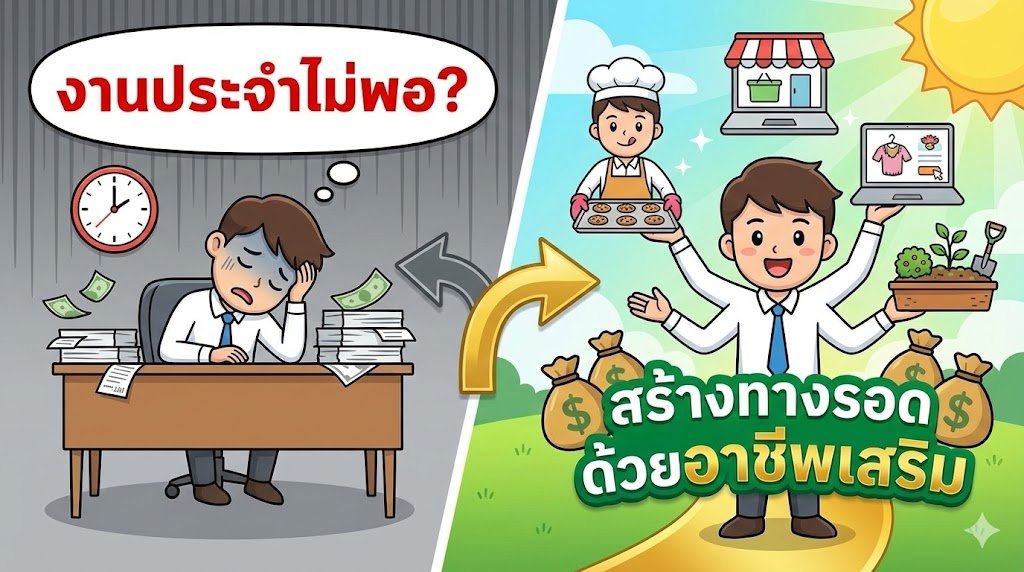 อาชีพเสริม ทำเงิน
